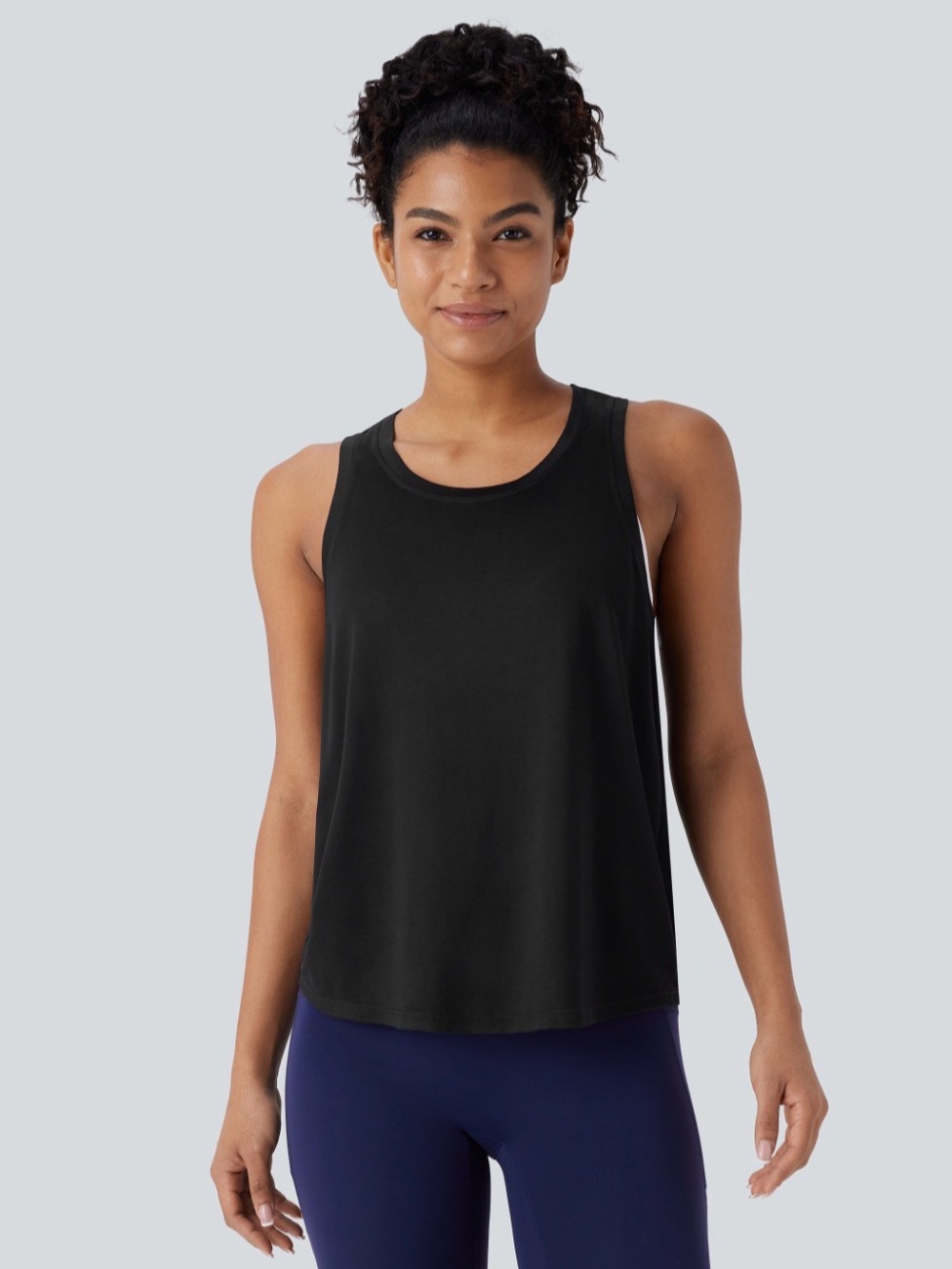 HALARA Black Relaxed Tank Top